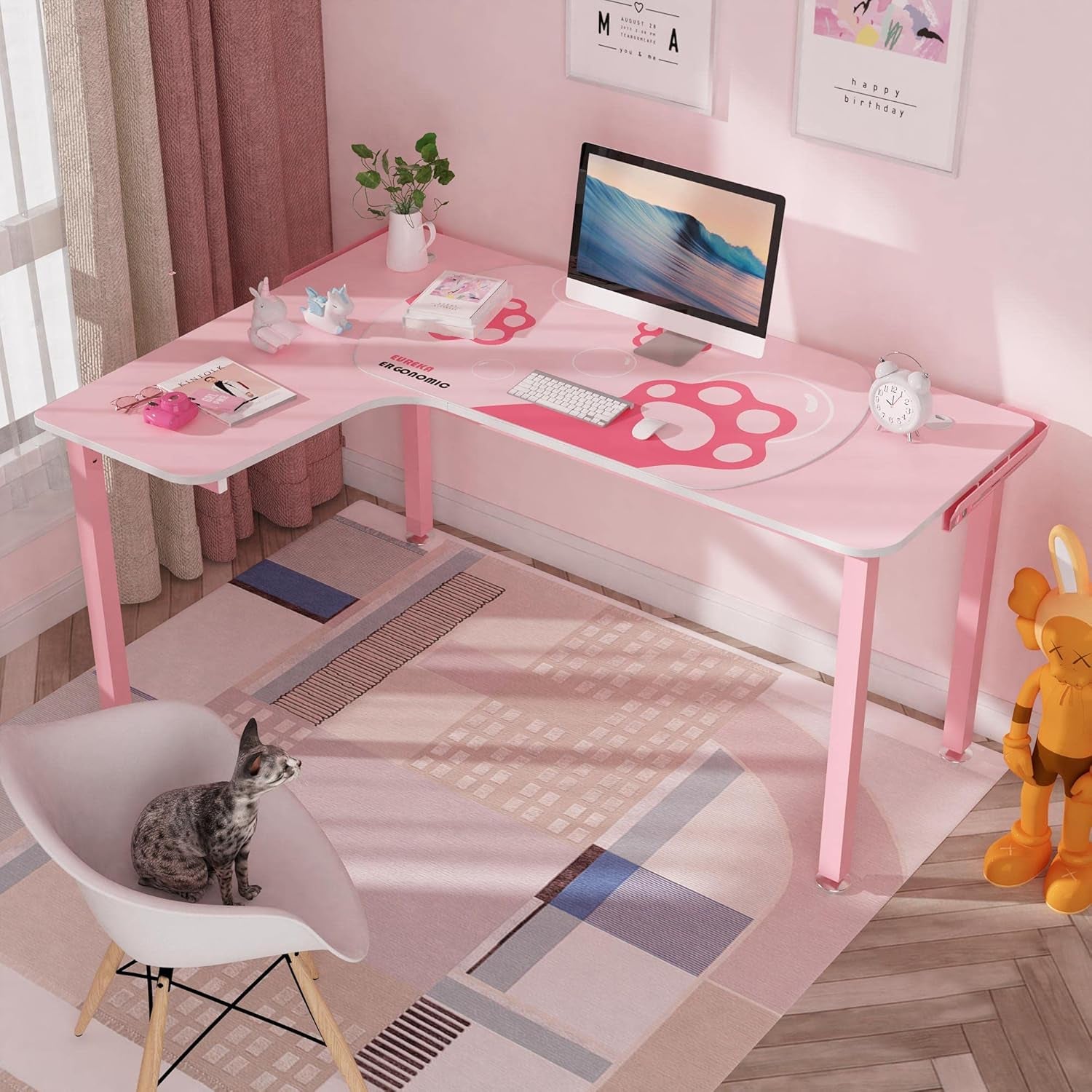 Pink Gaming Desk